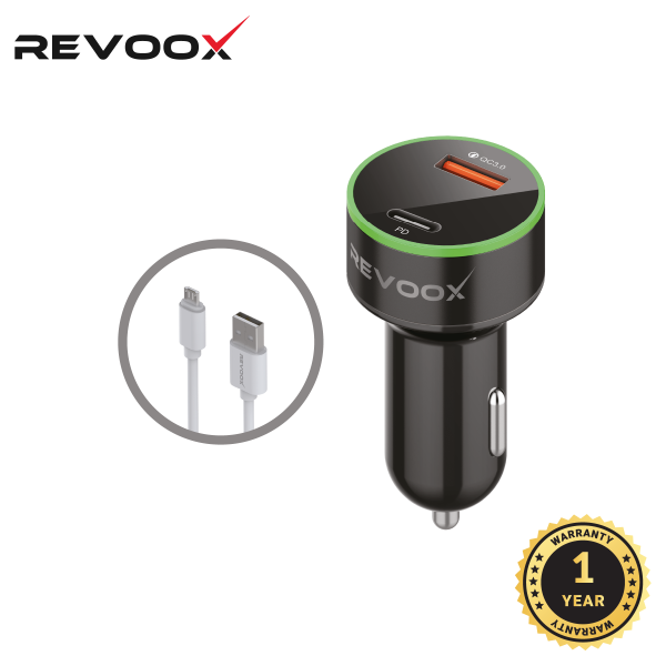 REVOOX Chargeur Voiture 15W + Câble Micro-USB (RCC-PM01)