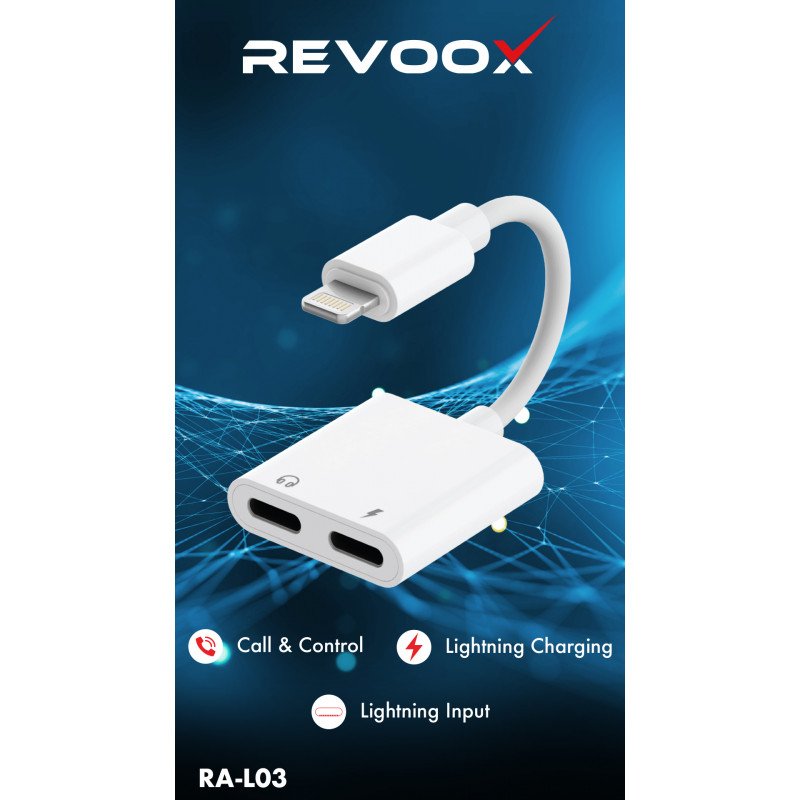 REVOOX Adaptateur Lightning vers Double Lightning (RA-L03)