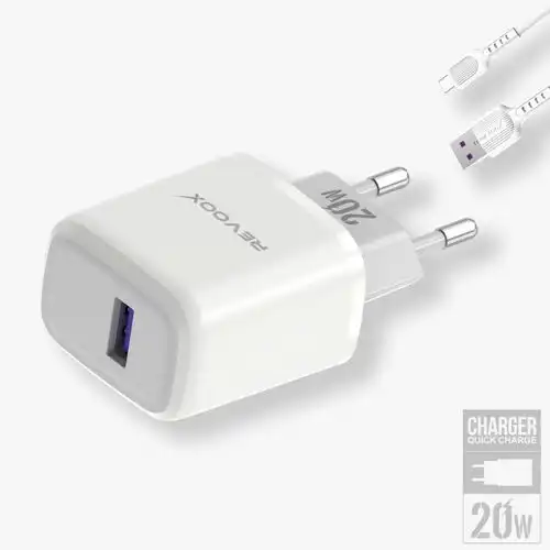 REVOOX Chargeur Secteur 20W + Câble Micro-USB (RCH-AM02)