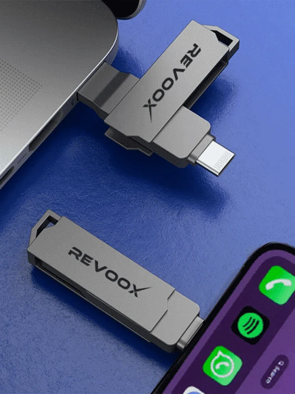 REVOOX Clé USB Double 3.2 / Lightning OTG 128 Go (RO-UL02)