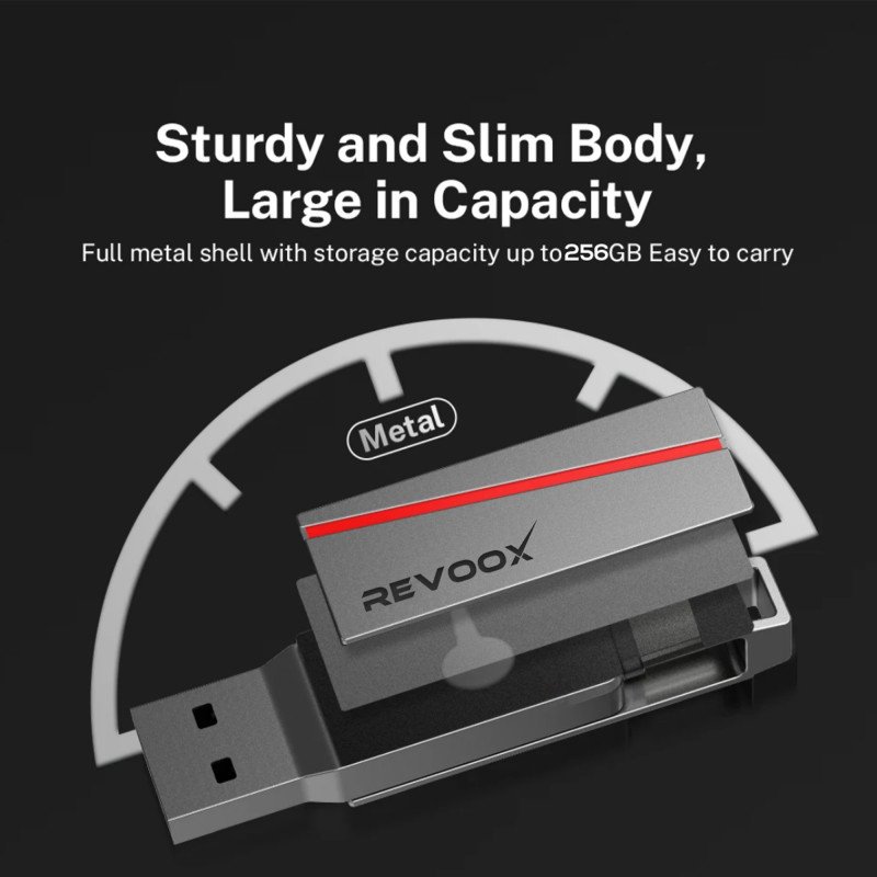 REVOOX Clé USB Double 3.2 / Type-C OTG 64 Go (RO-UC02)