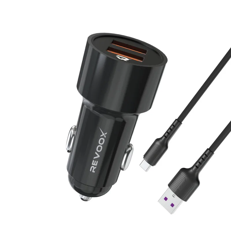 REVOOX Chargeur Voiture + Câble USB-C (RCC-UC03)