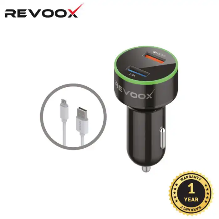 REVOOX Chargeur Voiture + Câble Micro-USB (RCC-UM01)